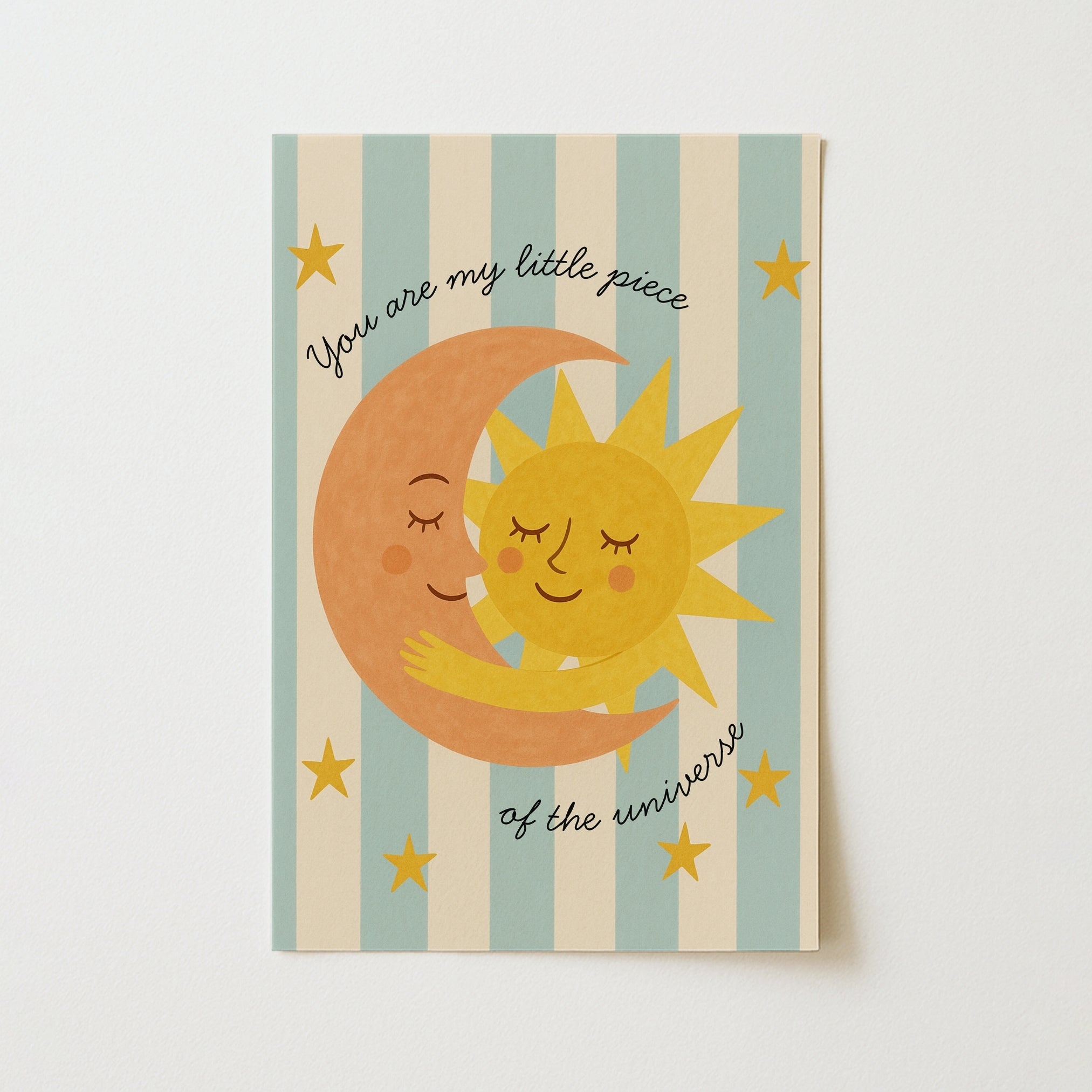 Sun and Moon Nursery Print