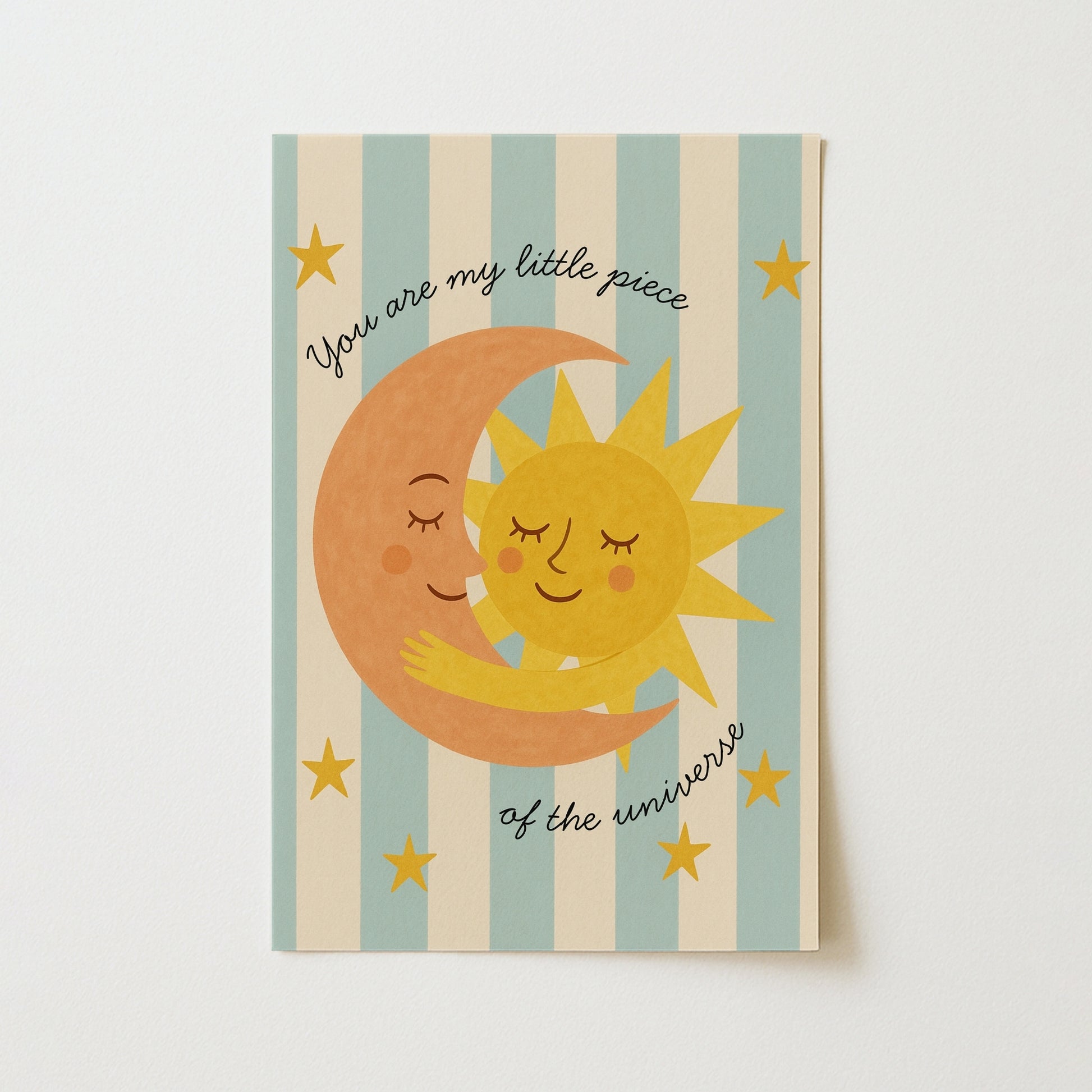 Sun and Moon Nursery Print