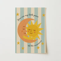 Sun and Moon Nursery Print
