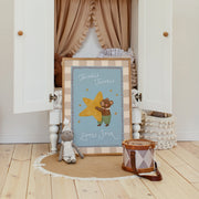 Twinkle Little Star With Bear – Nursery & Kids Wall Art