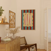 Striped Sardine Trio – Kitchen Wall Art