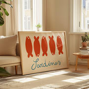 Orange Sardines – Coastal Wall Art