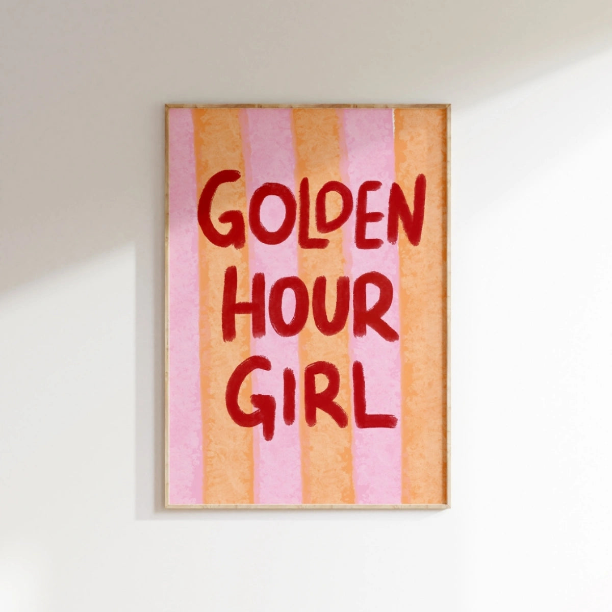 Golden Hour Girl, Coastal Wall Decor