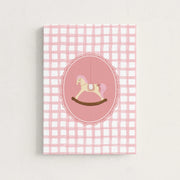Pink Gingham – Nursery & Kids Canvas Wall Art