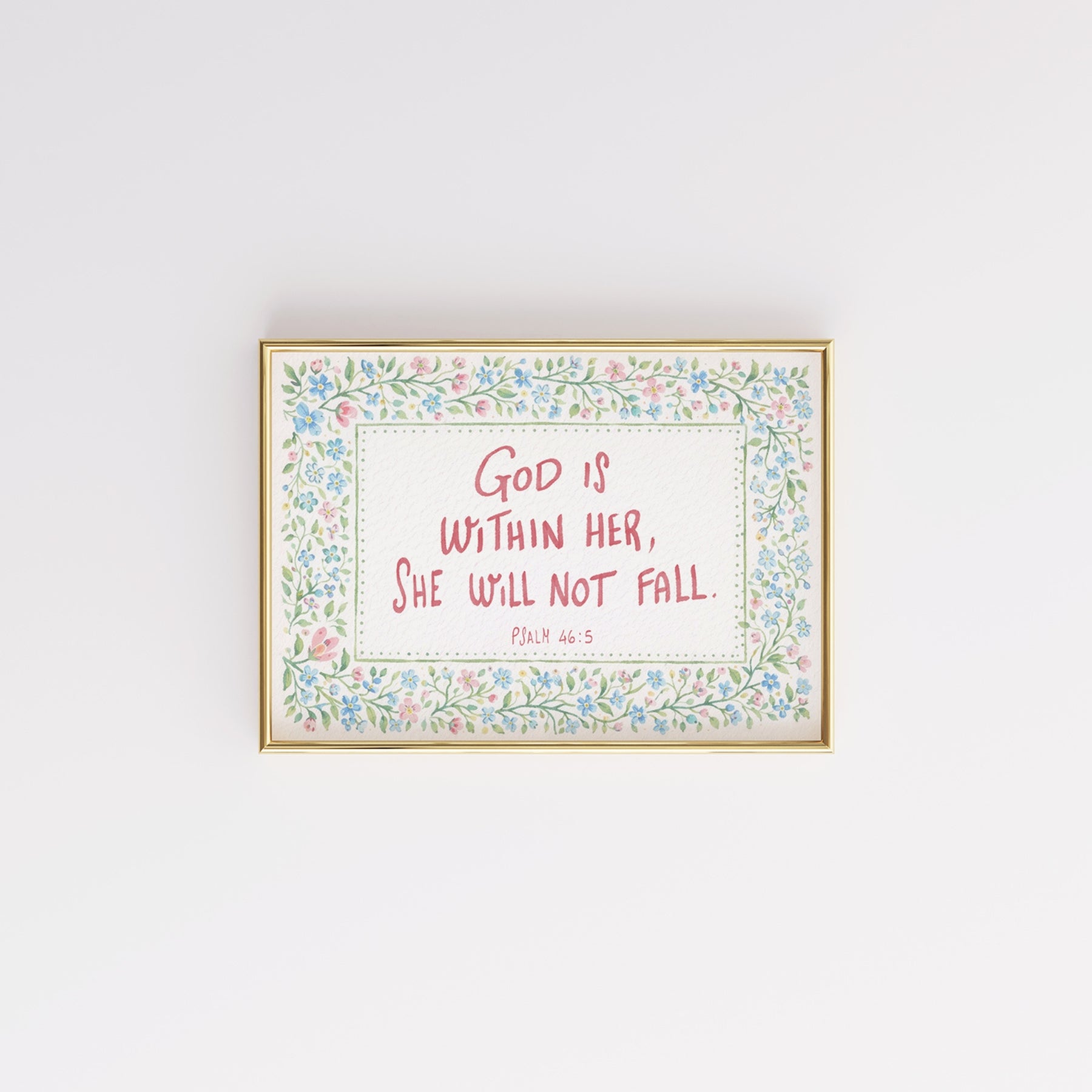 Decorazione floreale con versetti della Bibbia