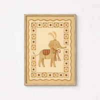Impression d'éléphant de cirque pour chambre d'enfant - Décoration murale animalière mignonne pour enfants