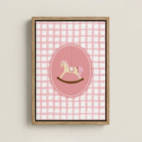 Pink Vintage Nursery Canvas Decor