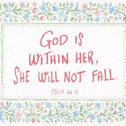 Floral Bible Verse Decor - Poster cristiano