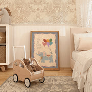 Elephant Balloon – Nursery & kids wall art