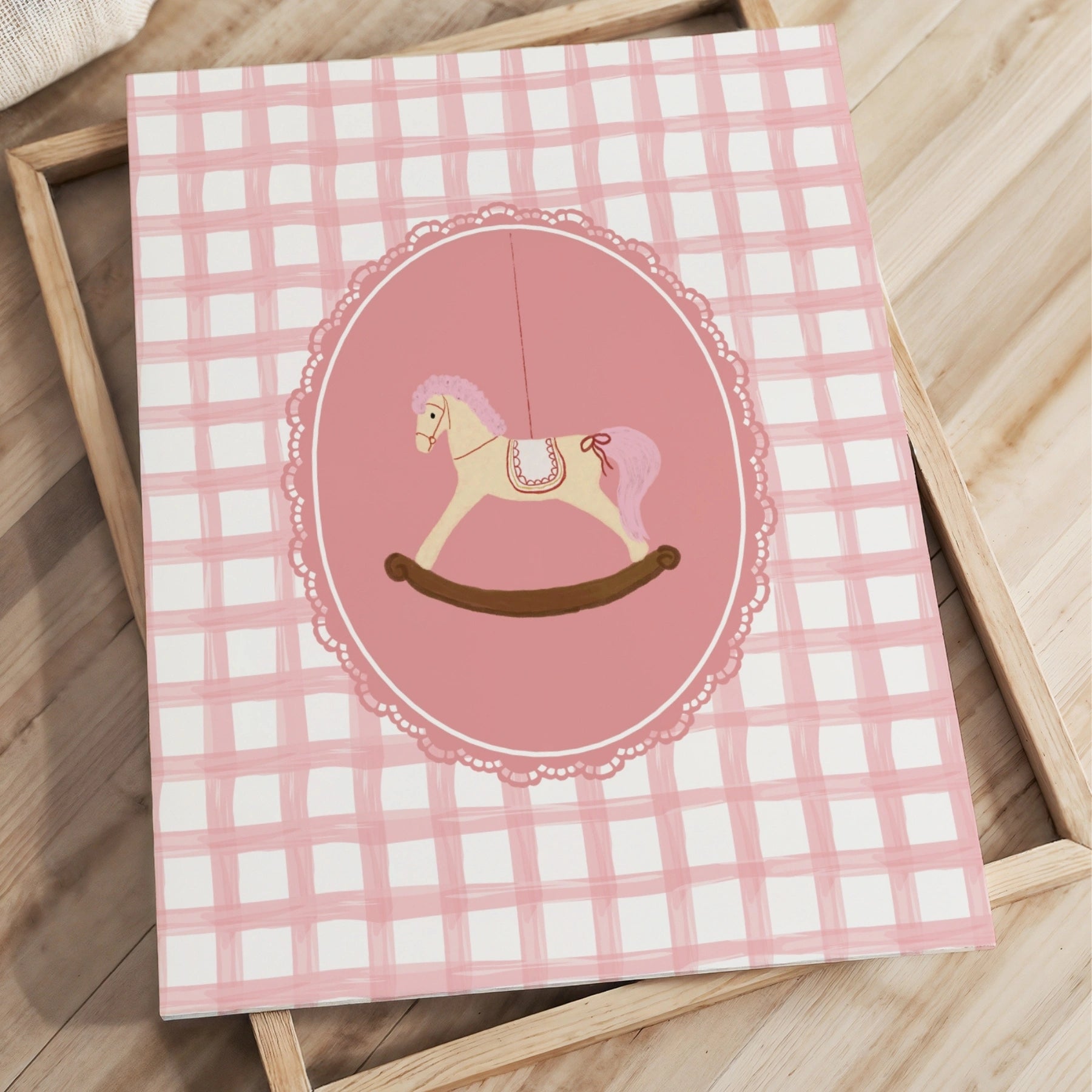 Pink Vintage Nursery Canvas Decor