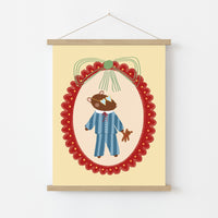 Bear Nursery Print - Cute Teddy Wall Art for Kids, Colorful Kids Decor