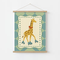 Roller Skating Giraffe