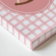 Pink Gingham – Nursery & Kids Canvas Wall Art