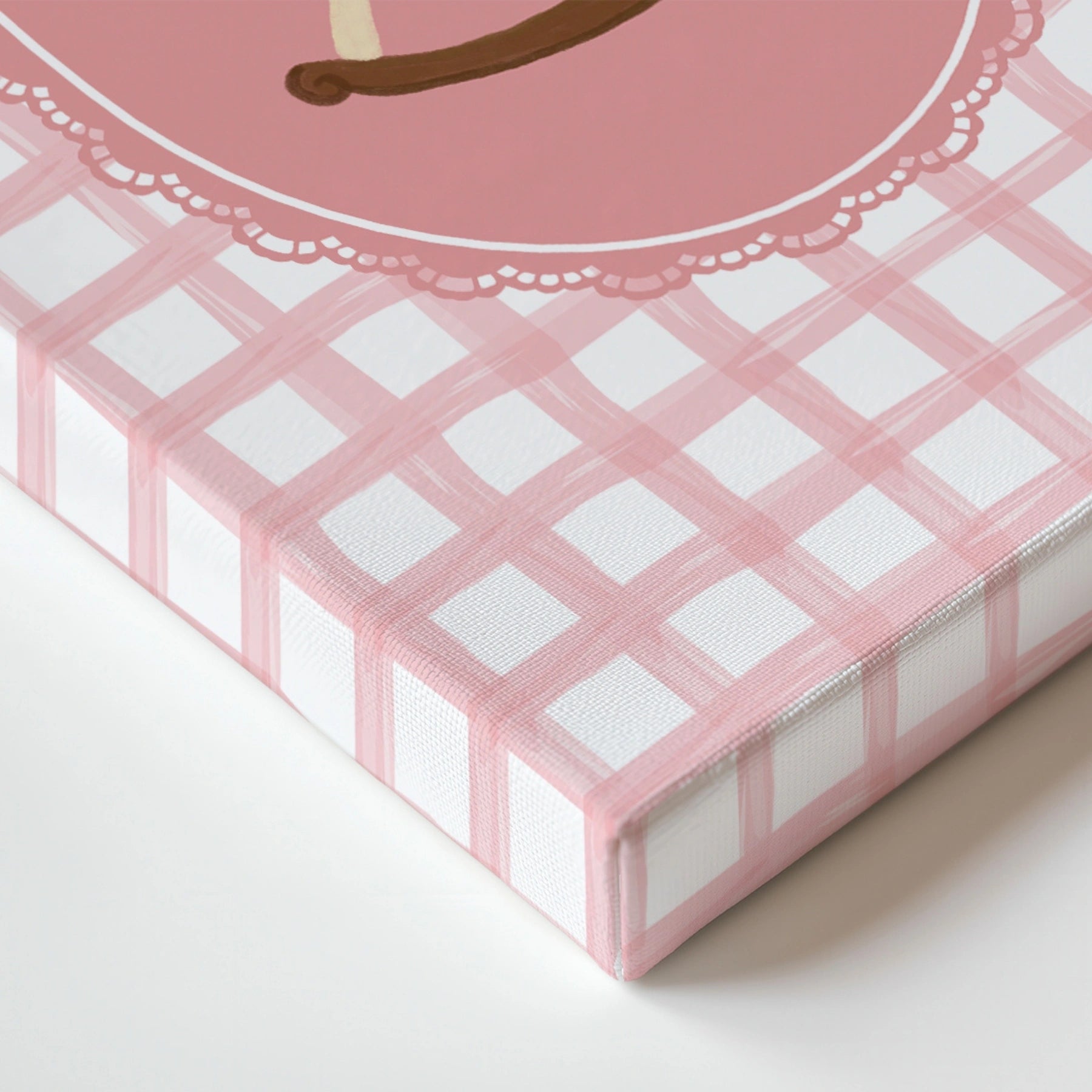Pink Vintage Nursery Canvas Decor