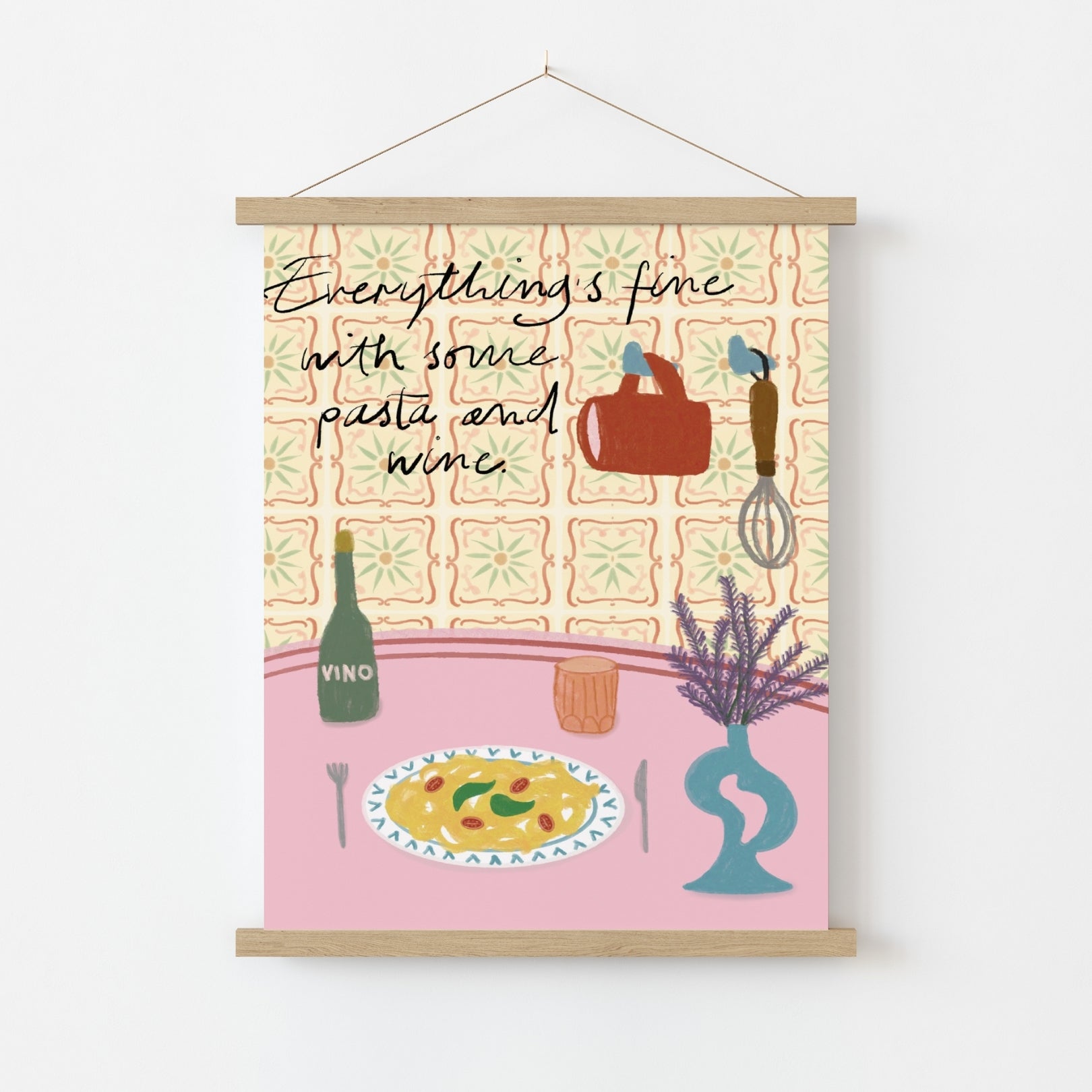 Cozy Dinner Scene Print