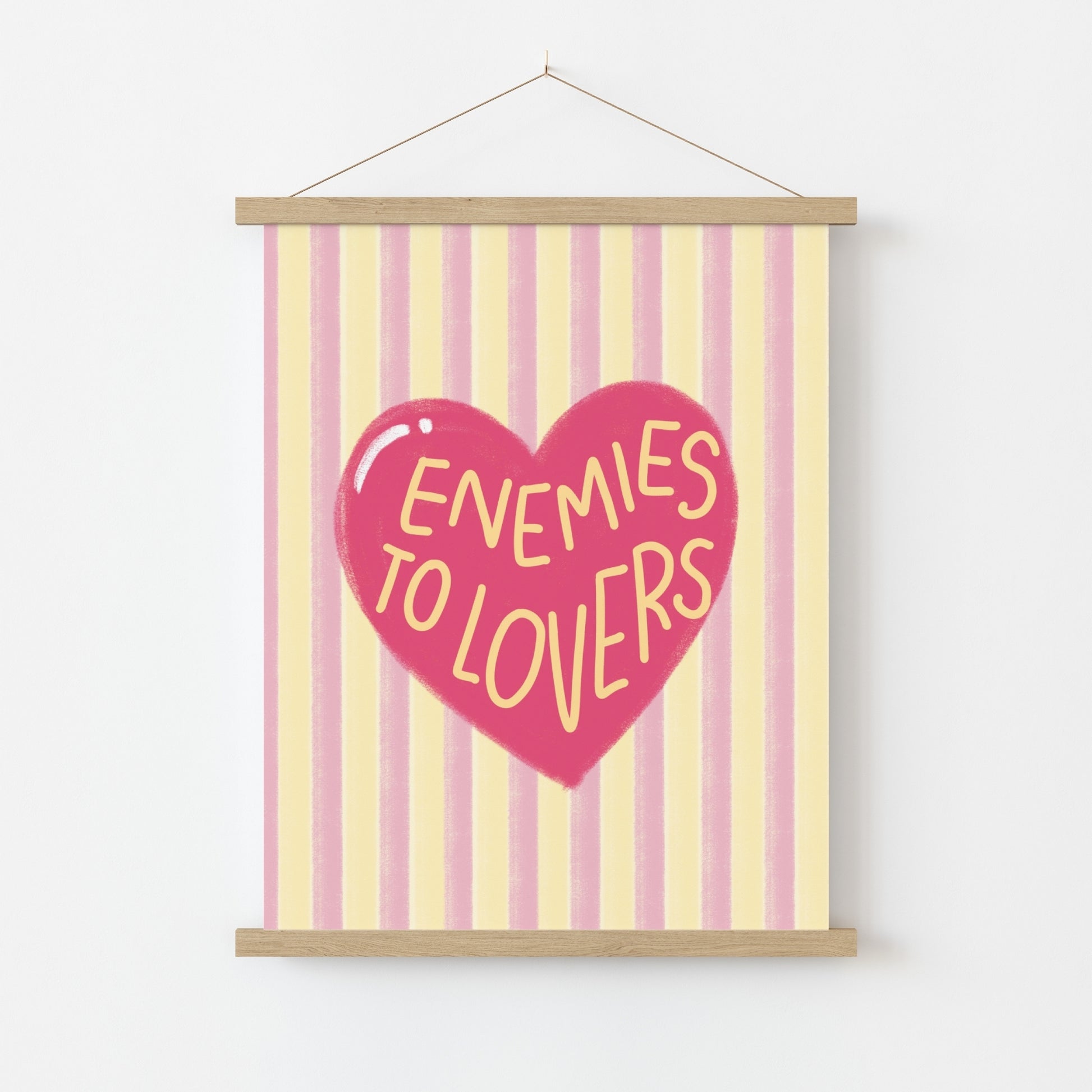 Enemies to Lovers Print – Book Trope Wall Art