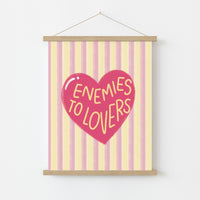 Enemies to Lovers Print – Book Trope Wall Art