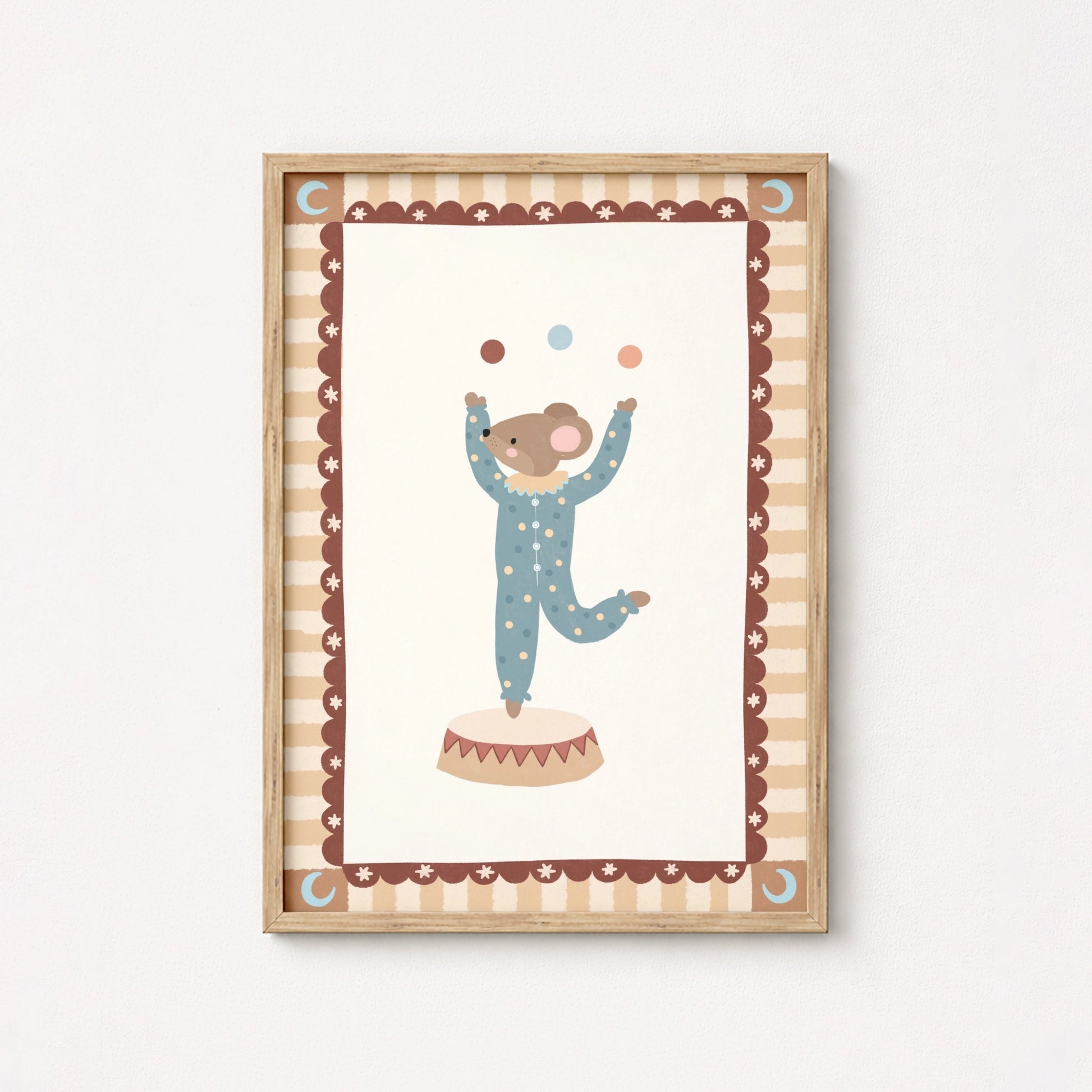 Vintage Circus Animal Print