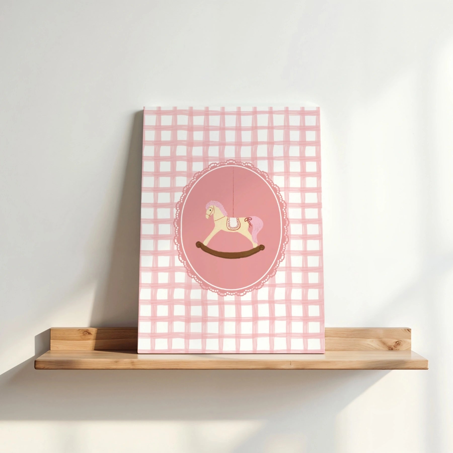 Pink Vintage Nursery Canvas Decor