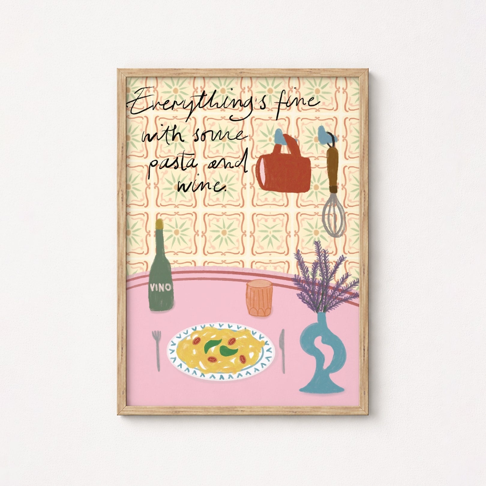 Cozy Dinner Scene Print