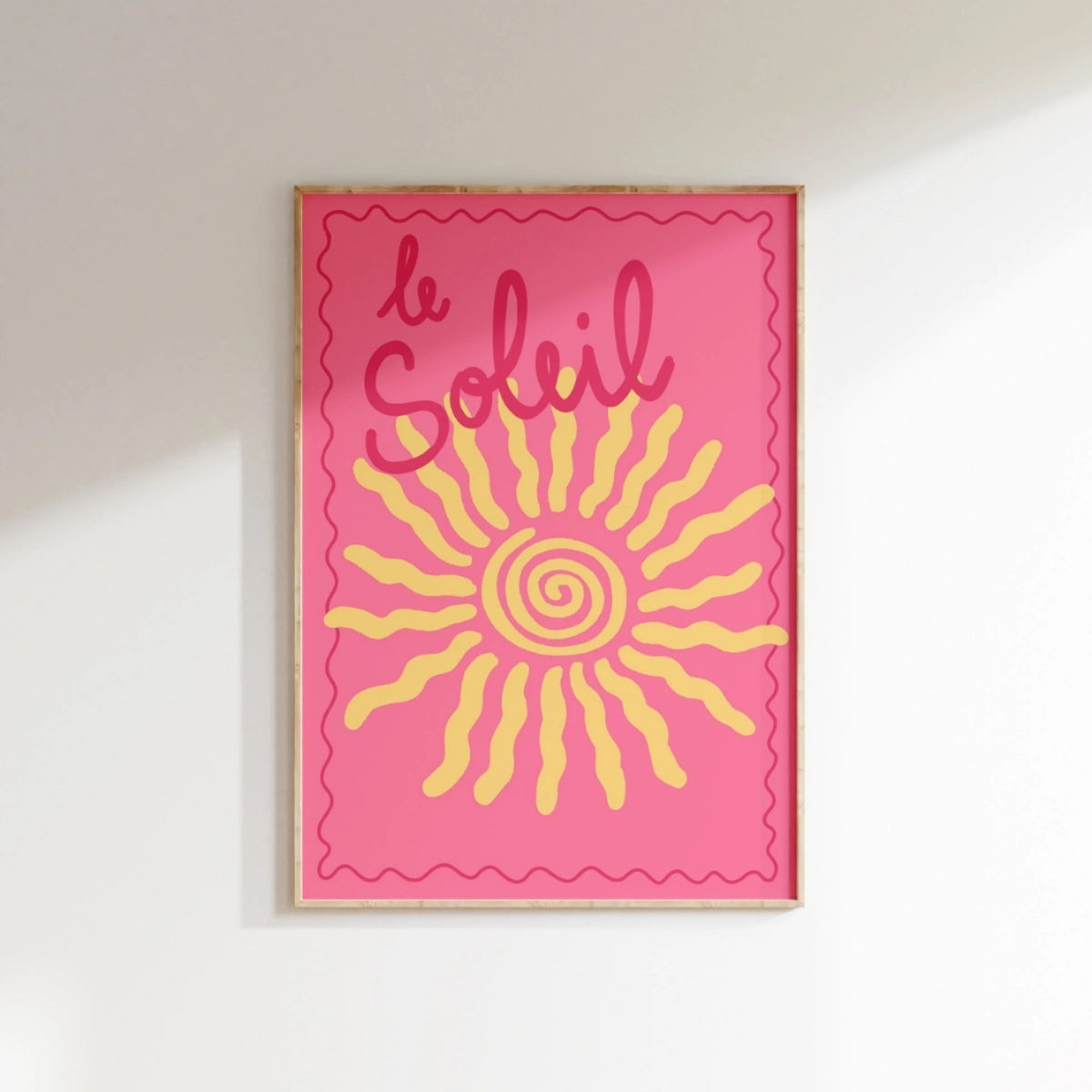 Le Soleil Print – Bright French Summer Wall Art, Coastal Wall Decor