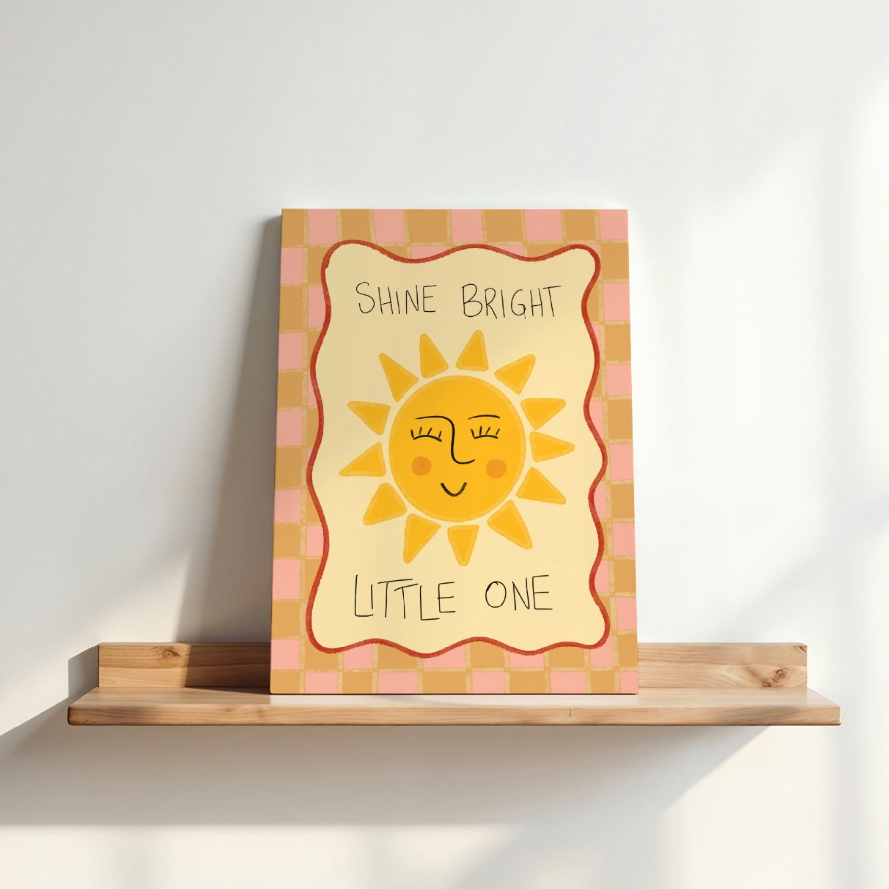 Toile imprimée pour chambre d'enfant « Soleil »