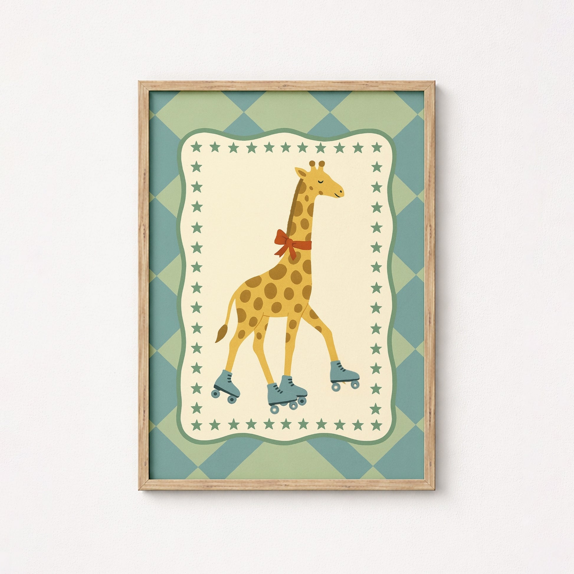 Roller Skating Giraffe