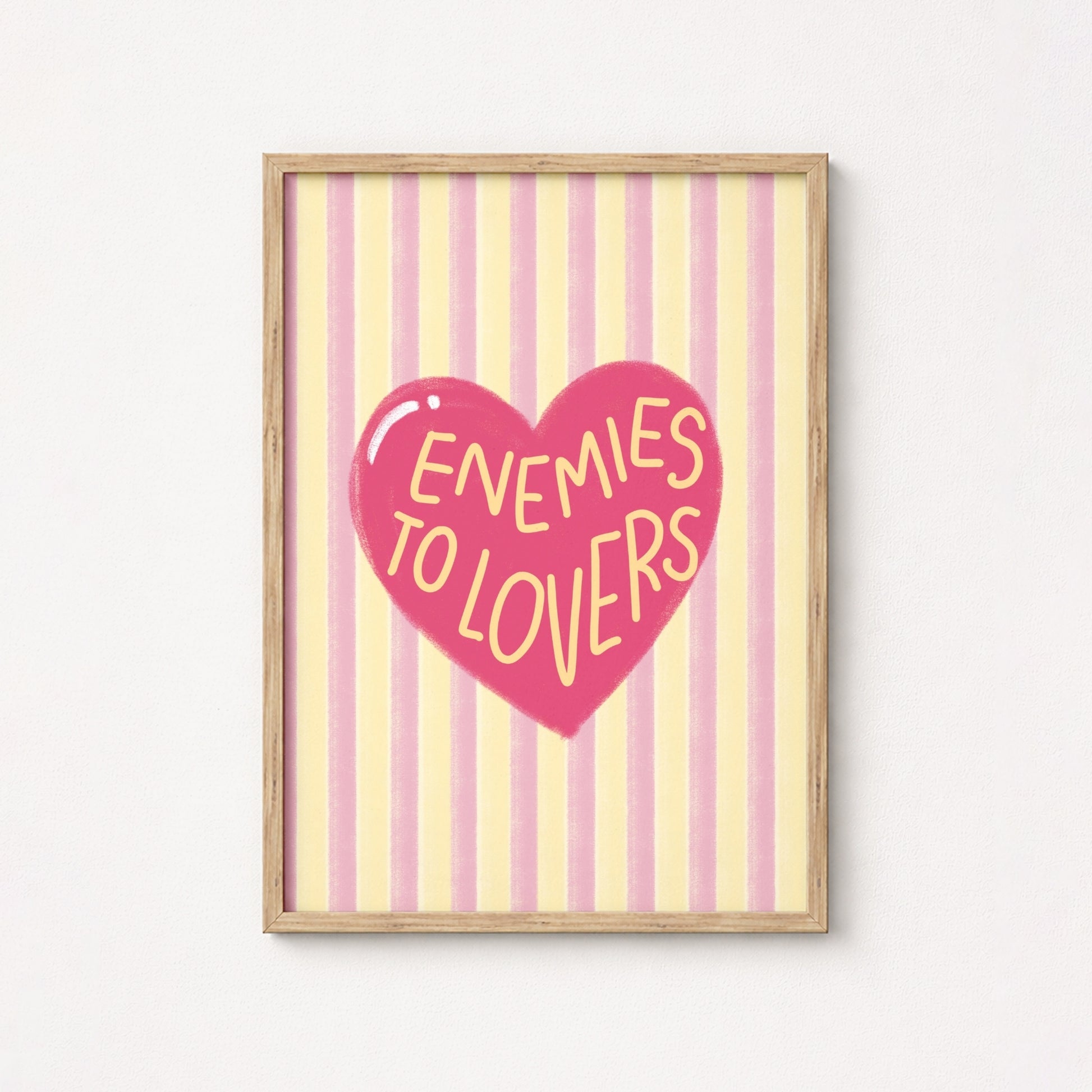 Enemies to Lovers Print – Book Trope Wall Art