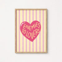 Enemies to Lovers Print – Book Trope Wall Art