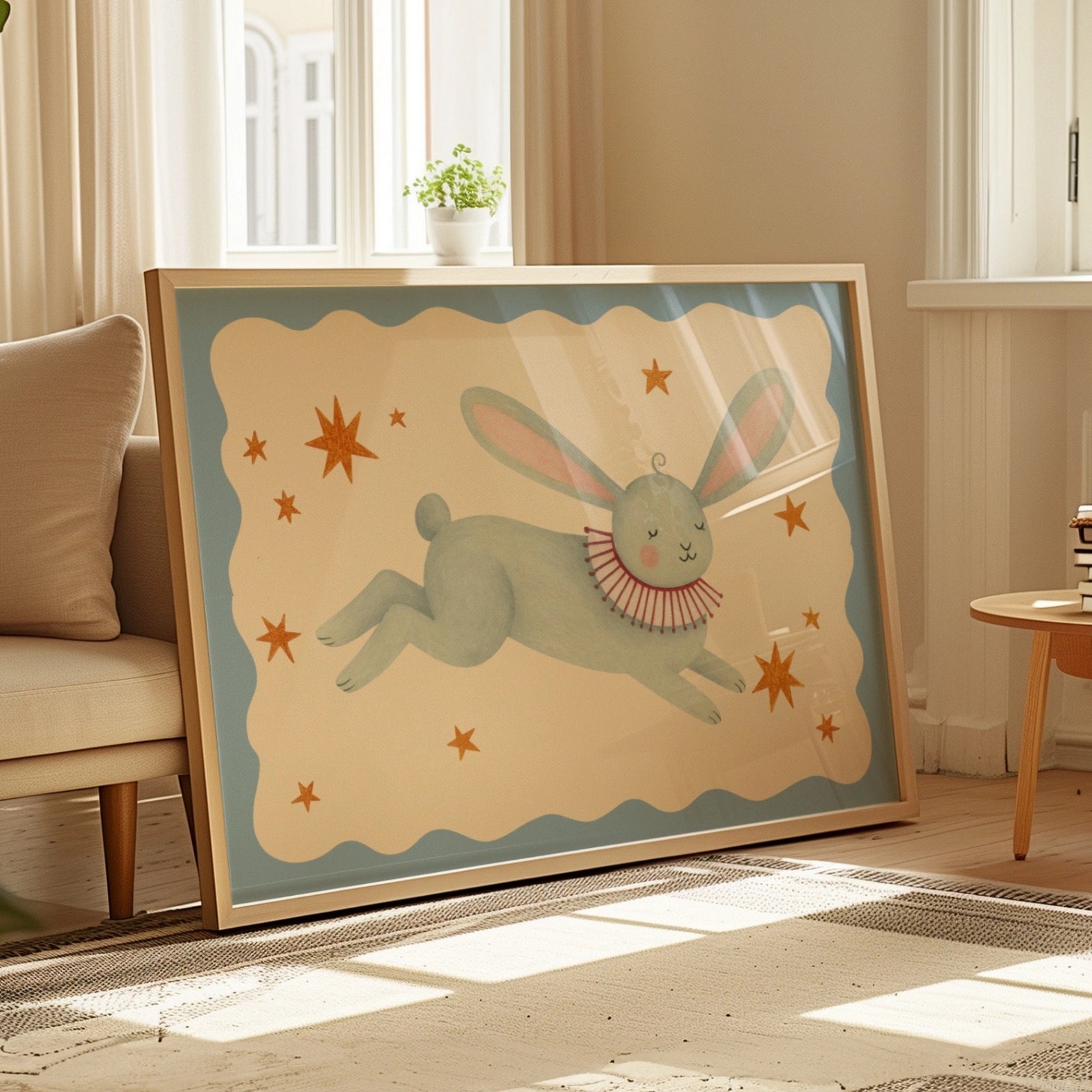 Cute Rabbit Wall Art