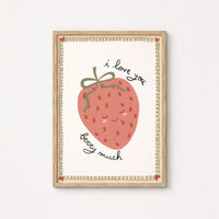 Arte murale Fragola per cameretta