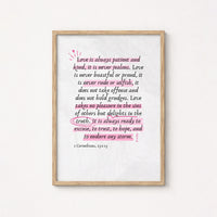 1 Corinthians 13 Wall Art – Bible Verse Print