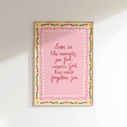 God has never forgotten You - Christian Wall Art