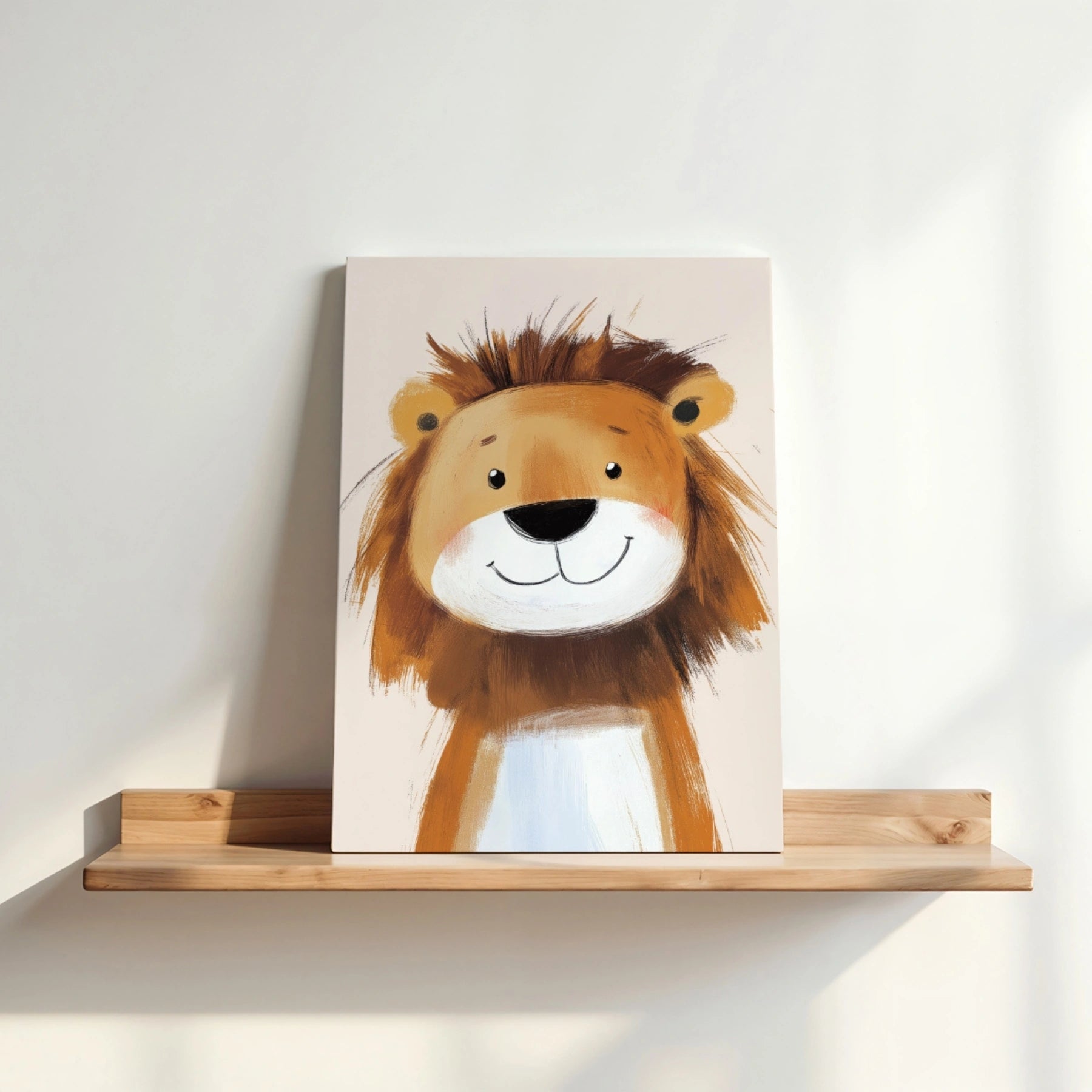 Lion Jungle Nursery Canvas Print