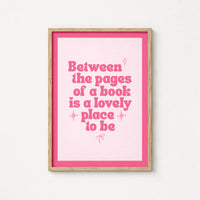 Between the Pages – Lovely Bookish Print