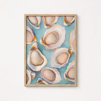 Oyster Wall Art – Coastal Kitchen Decor Print, Coastal Wall Decor