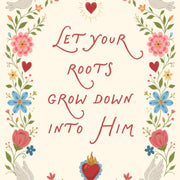Floral Bible Verse Decor - Poster cristiano