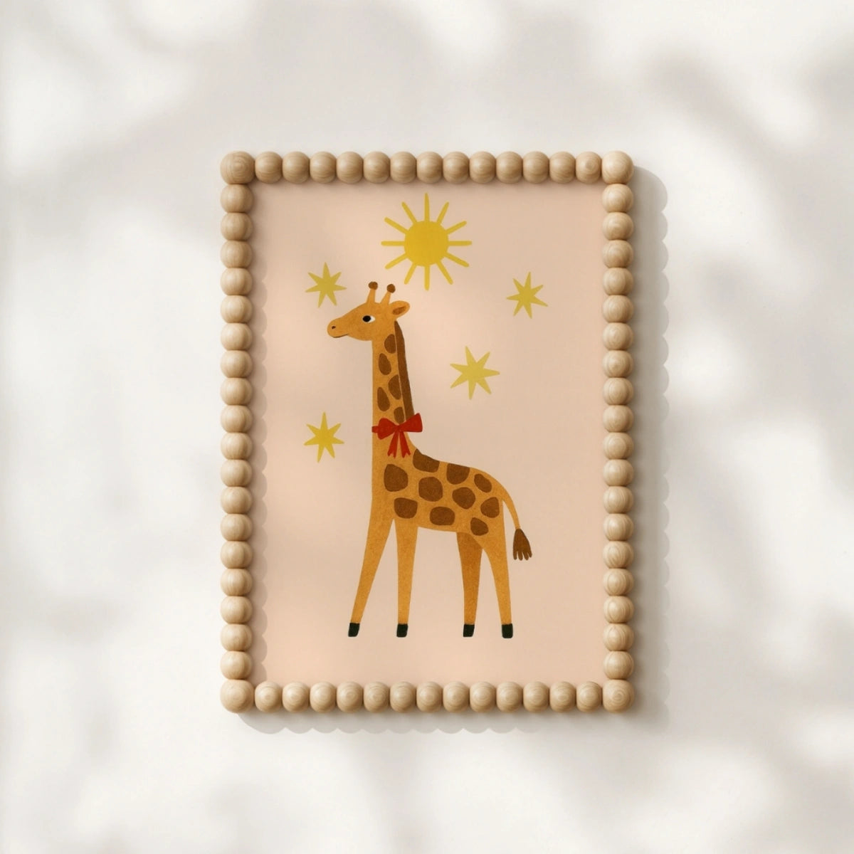 Giraffe Nursery Print, Colorful Kids Decor