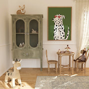 Dalmatian with Heart Glasses – Nursery & kids wall art
