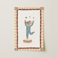 Vintage Circus Animal Print