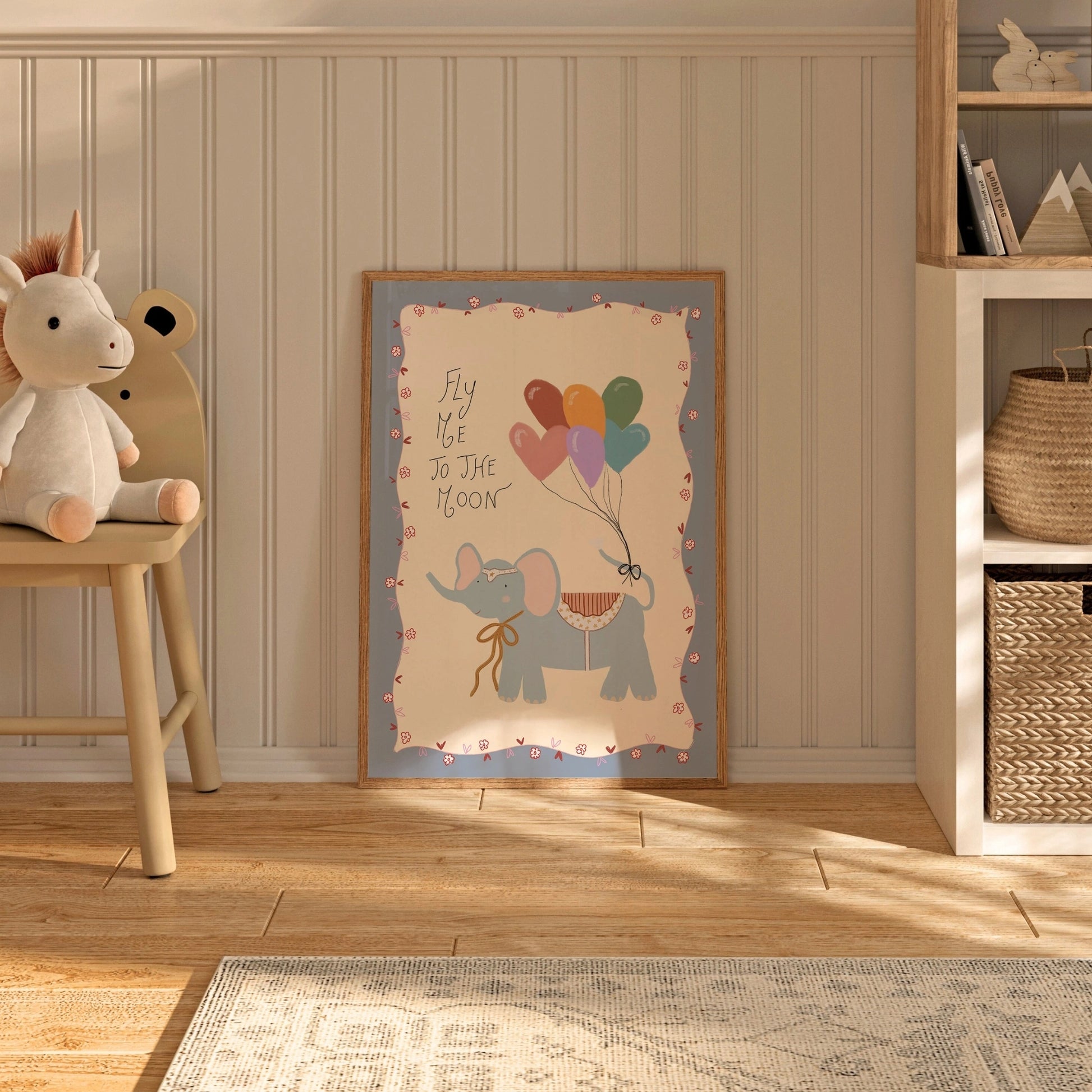 Décoration murale en ballon éléphant