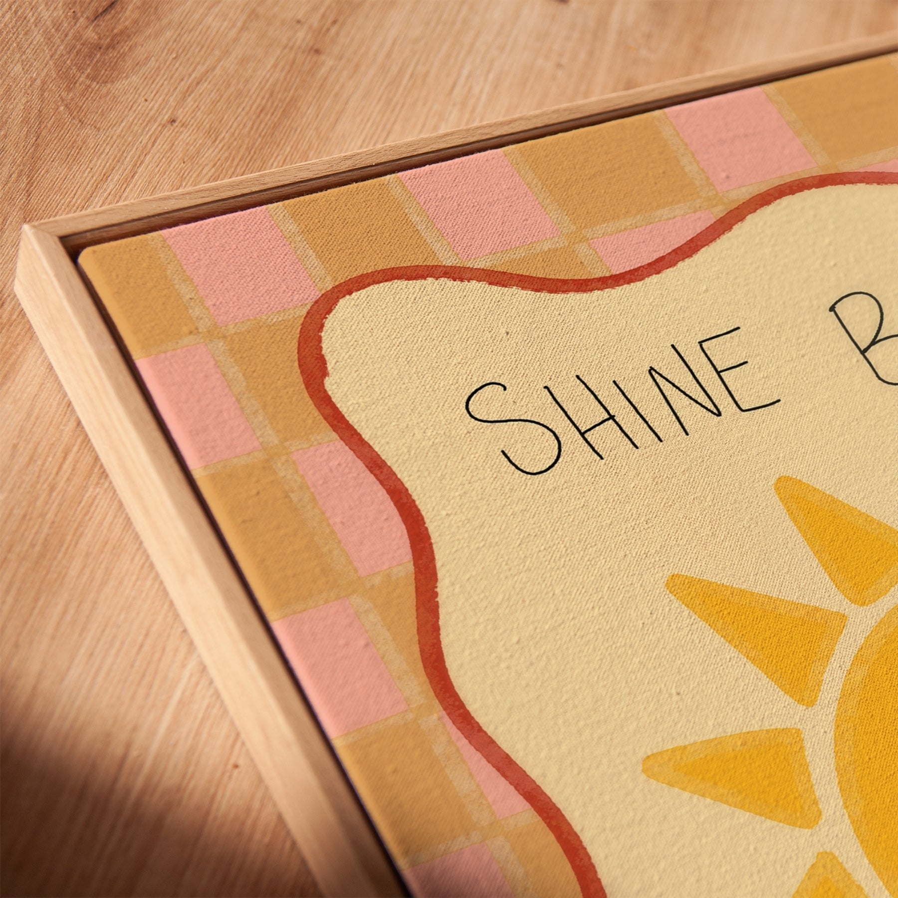 Toile imprimée pour chambre d'enfant « Soleil »