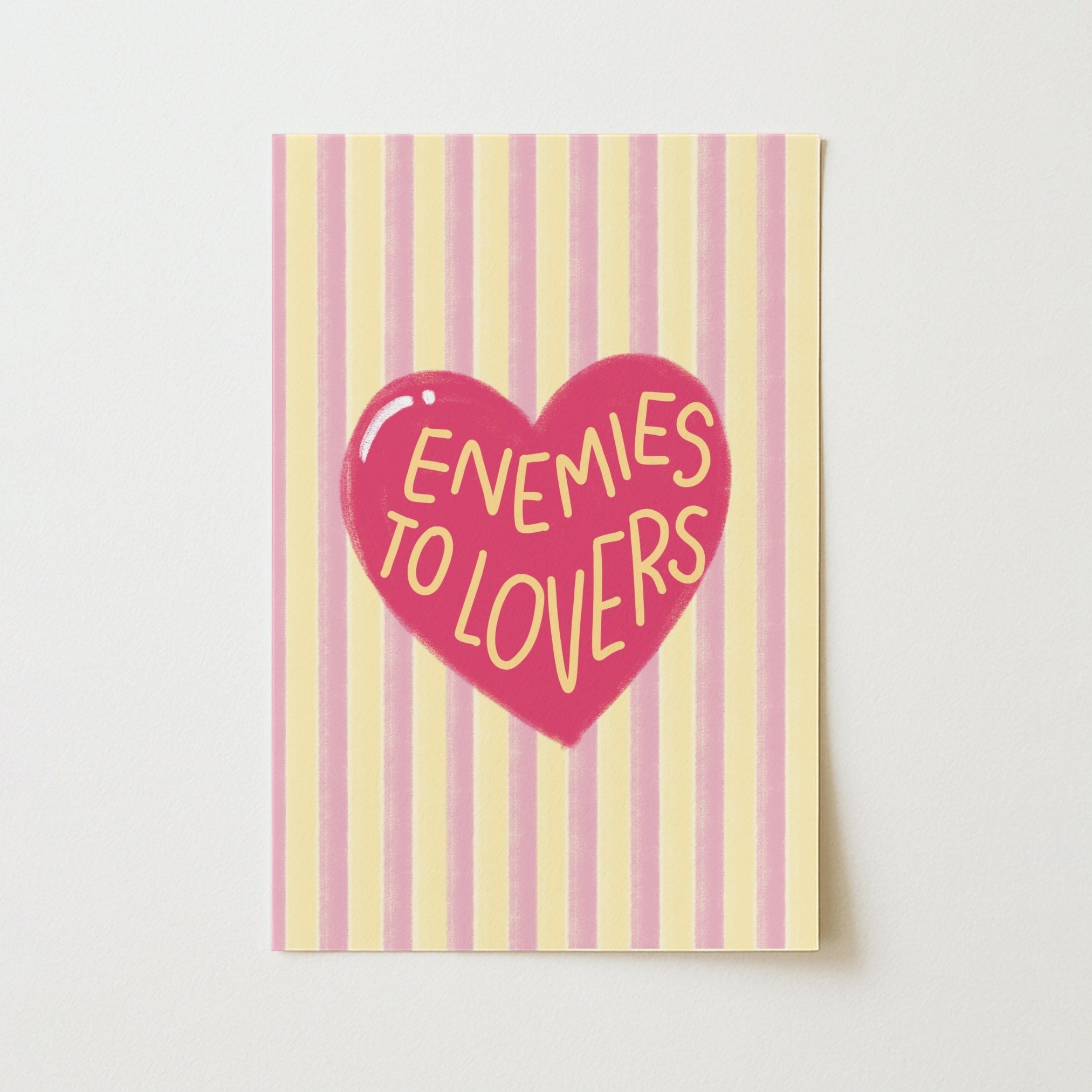 Enemies to Lovers Print – Book Trope Wall Art