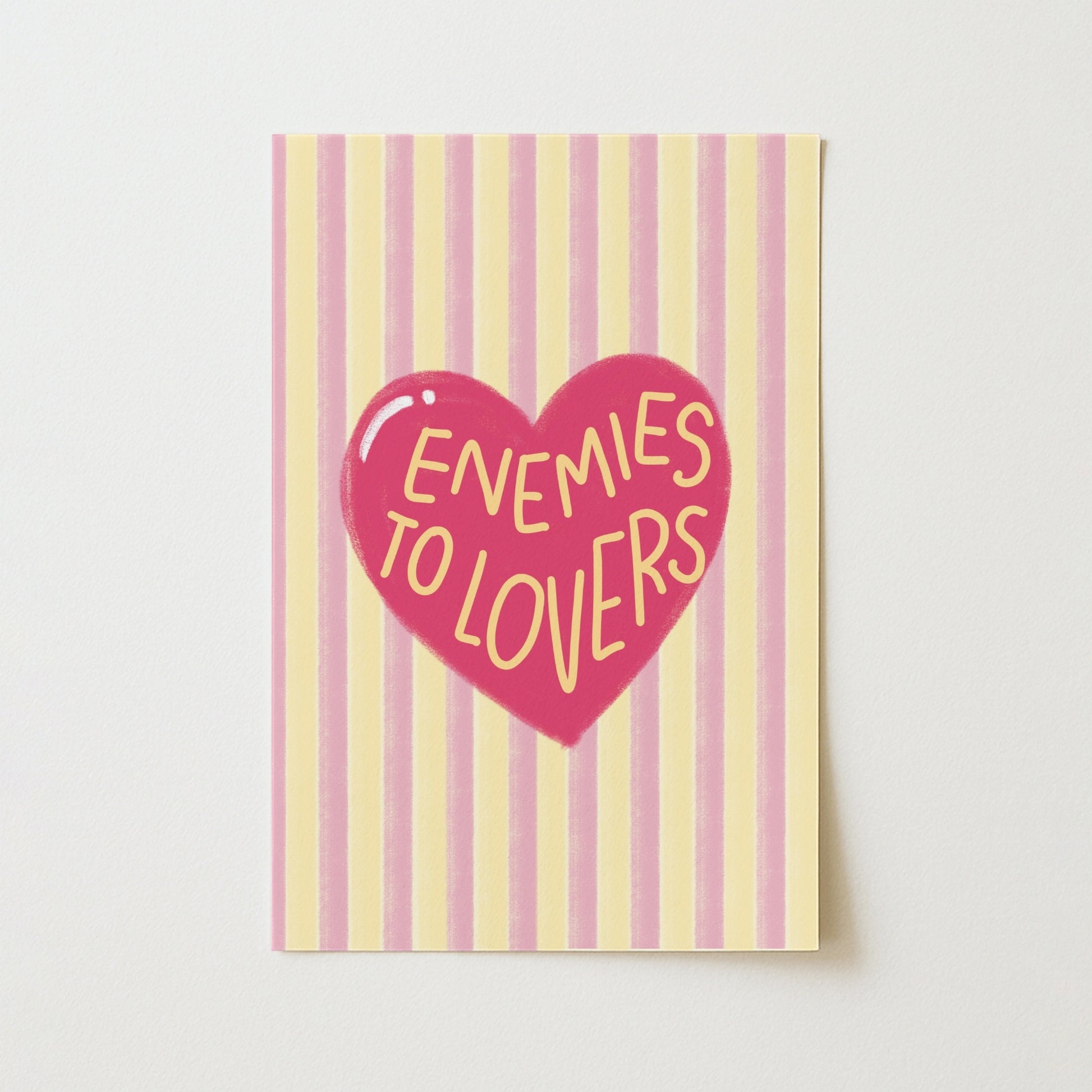 Enemies to Lovers Print – Book Trope Wall Art