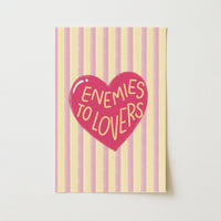 Enemies to Lovers Print – Book Trope Wall Art