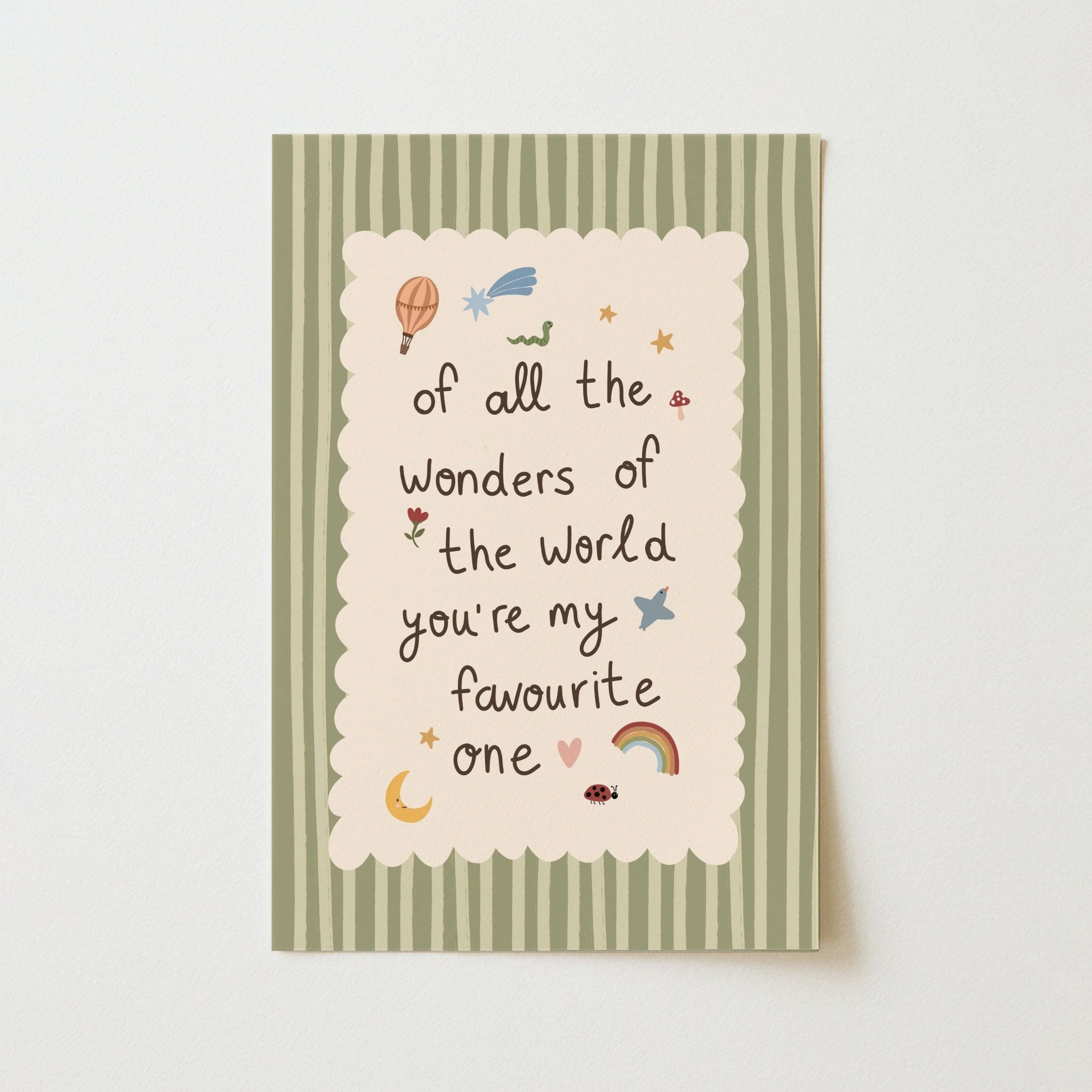 You're My Favourite One – Plakat do pokoju dziecięcego
