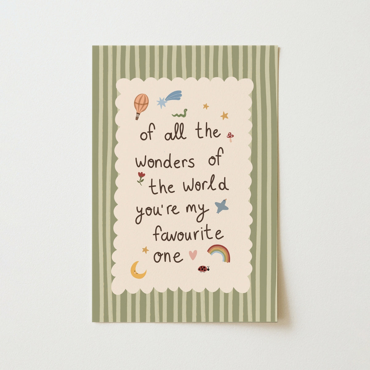 You're My Favourite One – Plakat do pokoju dziecięcego