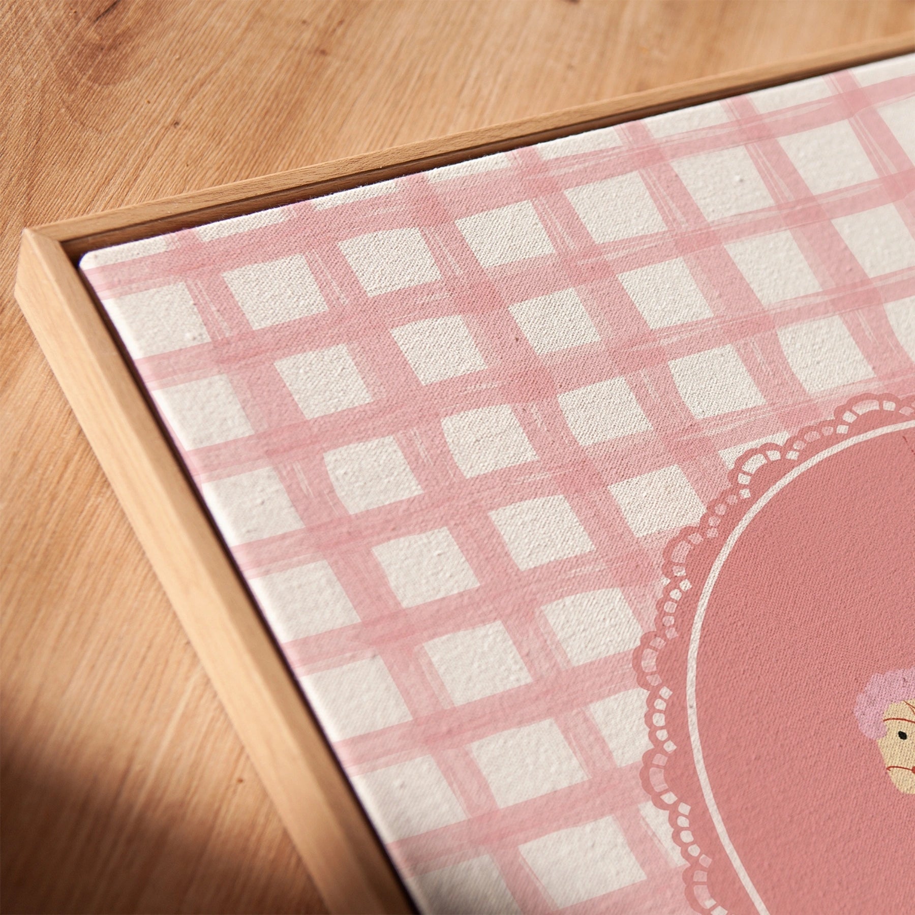 Pink Vintage Nursery Canvas Decor