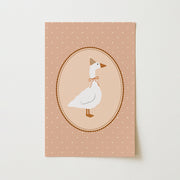 Little Goose in Pink – Décoration murale pour chambre de bébé et enfants
