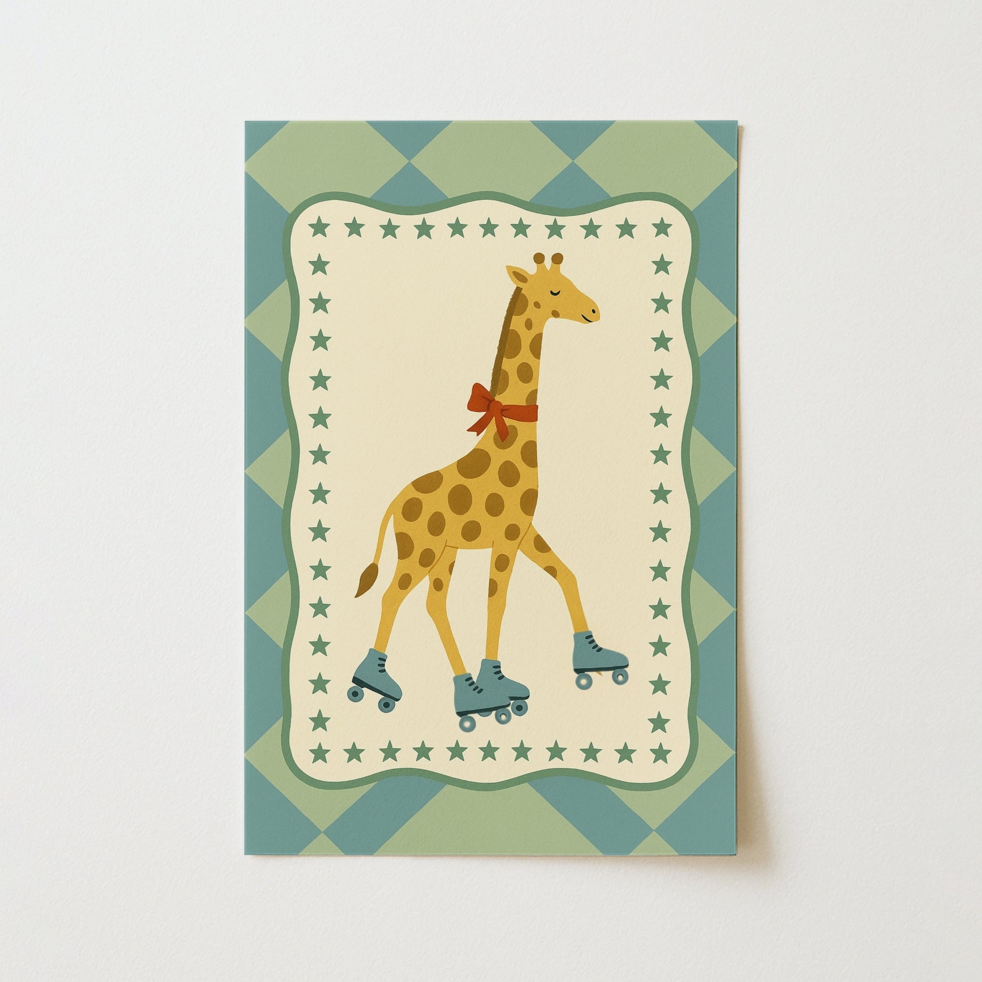 Roller Skating Giraffe